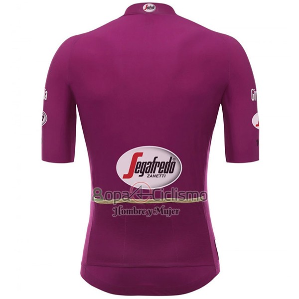 Giro d'Italia Ropa Ciclismo Culotte Corto 2017 Hombre Mangas Cortas Fucsia